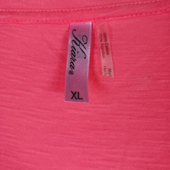 Kiara XL Long Sleeve Embellished Pullover Pink New - Picture 2 of 10